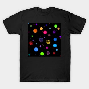 Planets Pattern T-Shirt